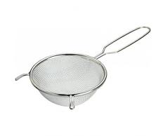 Kitchen Craft KCSTRAIN7 Passoire Rond, Acier Inoxydable, Argent, 9 x 12 x 16 cm