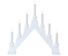 Star 228-08 Emma Chandelier 7 Lumières 21,0 W E10 Blanc 45 x 45 x 6 cm