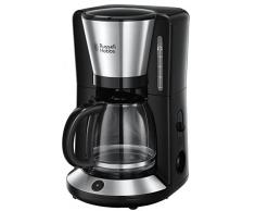 Russell Hobbs 24010-56 Machine à Café, Cafetière Filtre Familiale 1,25L Adventure, Maintien au Chaud, Technologie Stop Goutte - Acier Brossé