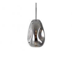 Leitmotiv LM1530 Lampe à Suspension, Verre, 40 W, Chrome, Taille M