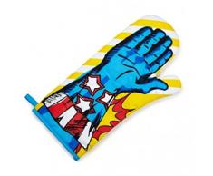 NPW Superhero Oven Glove Gant de Cuisine Tissu Bleu
