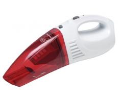 Bestron Aspirateur à main sans fil, Pour surfaces humides et sèches, Capacité : 450 ml, 25 W, Rouge/Blanc