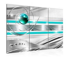 Tableau decoration murale Abstrait 120 x 80 cm - XXL Impression sur Toile Salon Appartment 3 Parties - prÃªt Ã accrocher - 108231c