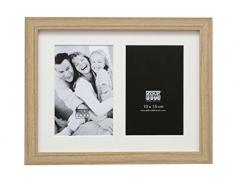 Deknudt Frames S66KB2 Cadre Photo pour 2 Photos Vertical Naturel 13 x 18 cm