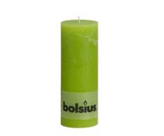 Bolsius, Bougie pilier, Cire de paraffine, Vert citron
