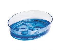 InterDesign 55121EU Eva Soap Distributeur de Savon et Lotion Bleu 12 x 9,5 x 3 cm