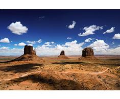 Tapisserie poster panoramique MONUMENT VALLEY 4 x 2,70 m | Déco et photo murale XXL Qualité HD Scenolia
