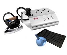 Lelit PS25 Fer Ã Repasser - ChaudiÃ¨re SÃ©parÃ©e - Haute Pression - Bouchon de SÃ©curitÃ©, 1800 W, 2.5 liters, Noir/Argent