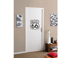 TATOUTEX Stickers Route 66 - Argent, L 40cm x H 43cm