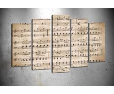 Bonamaison Peinture sur toile, multicolore, 100 x 60 cm, 5 unit - Conçu et fabriqué en Turquie