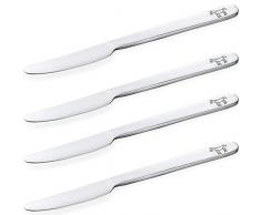 Viva Haushaltswaren 4Â Enfants Messe/Couteau pour Enfants en Acier chromÃ©, Motifâ¯: Cheval bÃ©bÃ©, chromÃ©/Argent, de Couverts 38529Â #