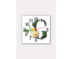 Bonamaison Horloge Murale en MDF, Multicolore, 30 x 30 cm
