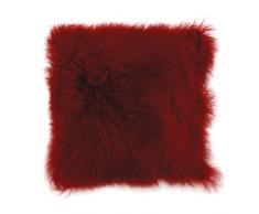 Premier Housewares Coussin Laine de Mongolie (1 cÃ´tÃ©) Rouge