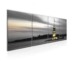 Tableau decoration murale Istanbul Turquie 160 x 50 cm - XXL Impression sur Toile Salon Appartment 4 Parties - prÃªt Ã accrocher - 604146c