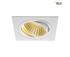 SLV Spot encastrÃ© New Tria Colonne murale cache-cÃ¢ble DL carrÃ© Set plafonnier Ã LED COB 2700Â K 30Â Â°C, avec pilote Clip plumes Blanc 114281