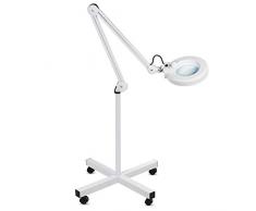 Maclean MCE152 Lampe loupe LED cosmÃ©tique sur trÃ©pied Ã roulettes cosmÃ©tique Lampe cosmÃ©tique 3 x (lentille 8 dioptries)