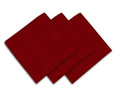 Soleil docre Galaxy Serviette de Table, Polyester, Rouge, 45 x 45 cm