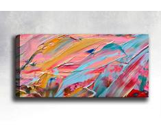 Bonamaison Peinture sur toile, multicolore, 30 x 90 cm - ConÃ§u et fabriquÃ© en Turquie