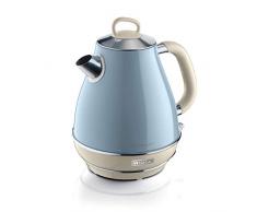 Ariete Vintage 2869 Bouilloire Ãlectrique en Acier Inoxydable, 1,7 L, Arrêt Automatique, 2000 W, pour Eau, Thé et Tisane, Bleu Pastel