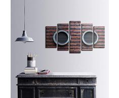 Bonamaison DÃ©coration Murale Ensemble de 5 Impression sur Toile, Dimensions: 100 x 60 Cm - ConÃ§u et fabriquÃ© en Turquie