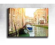 Bonamaison Peinture sur toile, multicolore, 30 x 40 cm - Conçu et fabriqué en Turquie