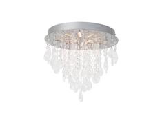 Brilliant AG G94156/15 Brilliant Plafonnier LED intÃ©grÃ©e Alica 15W 900 lumen, Plastique, 15 W, Chrome/Transparent