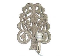 Better & Best Applique murale à 1 lumière avec plaque en forme branches, blanc, 25,5 x 20 x 42 cm