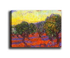 Bonamaison Peinture sur toile, multicolore, 30 x 40 cm - Conçu et fabriqué en Turquie