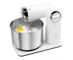 MEDION MD17664 Robot de Cuisine Pliant, Blanc/INOX