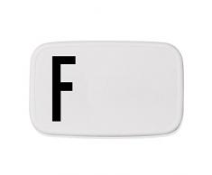 Design Letters Lunch Box Plastique Blanc/Noir 18 cm