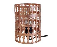 Tosel 64928 Lampe Ã Poser 1 LumiÃ¨re, Acier, E27, 40 W, Rouge, 12 x 17 cm