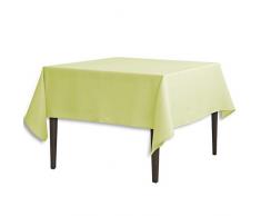 LinenTablecloth 215,9 cm carré Polyester Nappe Thé Vert