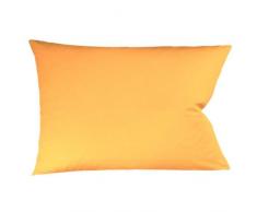 Fleuresse Taie doreiller Couleurs Satin Uni 9100-2046, Satin Mako 40x80 cm Couleur Or, 100% Coton, avec Fermeture Ã©clair