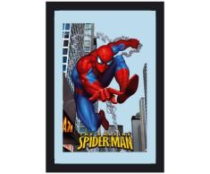 Empire 537614 Miroir imprimÃ© Spiderman avec Cadre en Plastique faÃ§on Bois 20 x 30 cm