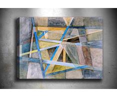 Bonamaison Peinture sur toile, multicolore, 70 x 100 cm - ConÃ§u et fabriquÃ© en Turquie