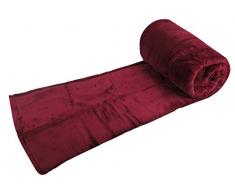 Couverture deluxe fourrure 450 - 100% polyester - OURSON - Framboise L5 - 220 x 240