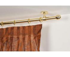 InCasa Tringle Ã Rideaux: Ã 20 mm, L. 340 cm. en Laiton Poli â Complet