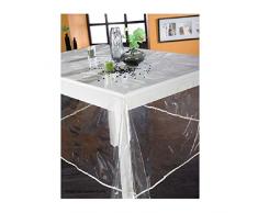 CALITEX Nappe en plastique rectangulaire 140X200 cm TRANSLUCIDE UNI