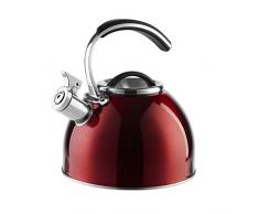 Morphy Richards 974757 Bouilloire sifflante en acier inoxydable Red
