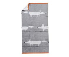 Scion living Mr Fox Drap de douche Coton Perle 130 x 70 cm