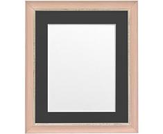 FRAMES BY POST Porte Photo Nordique 30 x 40 cm pour Photo de 12 x 10-Pouces avec embase Noire, Rose Vieilli