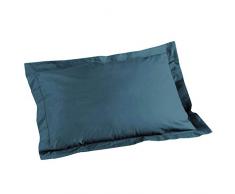 Douceur dIntérieur Lina Taie doreiller, Coton, Bleu Nuit, 50 x 70 cm