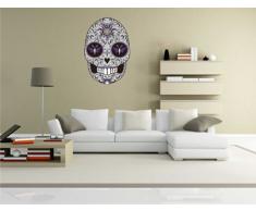 Indigos Kar-voody002â85 Wall Sticker Mural voody 002 â stylischer Tête de Mort â Sticker Mural â 58 x 85 cm