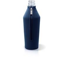 MySodapop Housse en maille pour carafe en verre, NÃ©oprÃ¨ne, bleu foncÃ©, 14,5x26,5x3