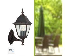 Brilliant AG 44281/55 Applique murale exterieure, MÃ©tal, E27, 60 W, Rouille