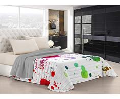 Italian Bed Linen Couette dâÃ©tÃ© âKi-Osaâ avec impression digitale, 100% microfibre, fabriquÃ© en Italie, KIO615, 2 Places