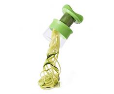 Oxo 11151300MLNYK Eplucheur spirale Ã Main Acier Inoxydable/Silicone Transparent/Vert 30 x 20 x 15 cm