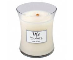 WoodWick Island Coconout Bougie Medium, Cire, blanc, 10 x 10 x 11 cm