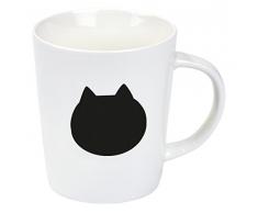 moses. Ed, The Hot Cat Mug â Tasse à café avec Effet Thermique, Porcelaine, Blanc, 9,3 x 8 x 11 cm