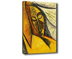 Bonamaison Peinture sur toile, multicolore, 50 x 70 cm - Conçu et fabriqué en Turquie